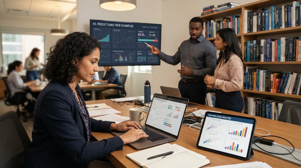Model review checks training data and new examples