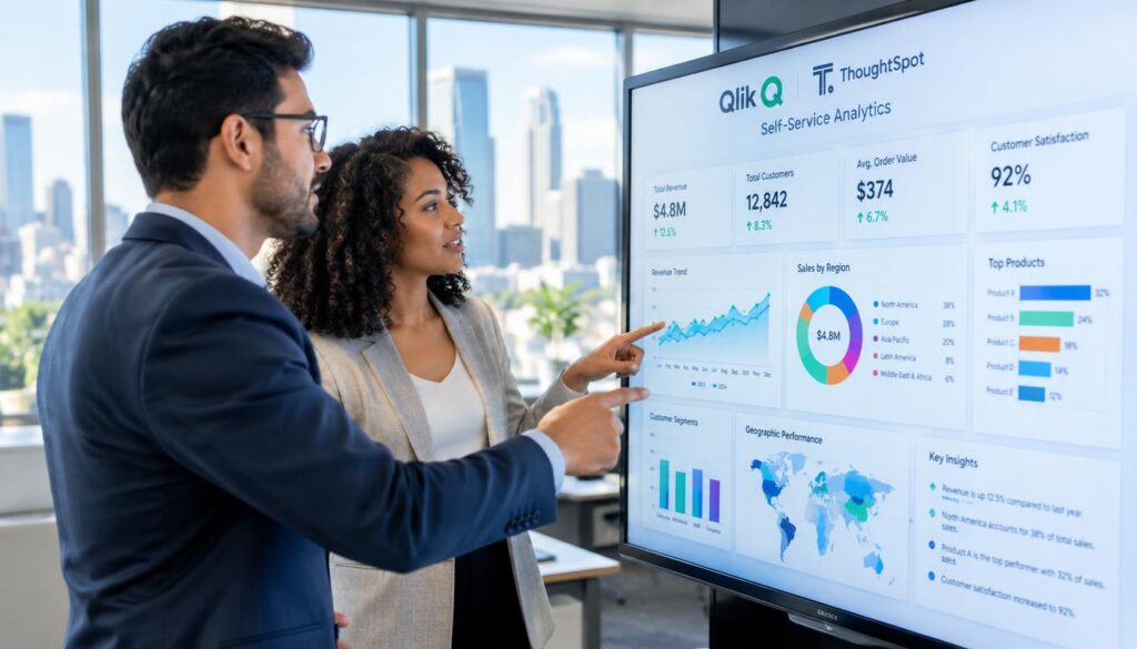 Qlik and ThoughtSpot supporting self-service analytics Qlik and ThoughtSpot supporting self-service analytics