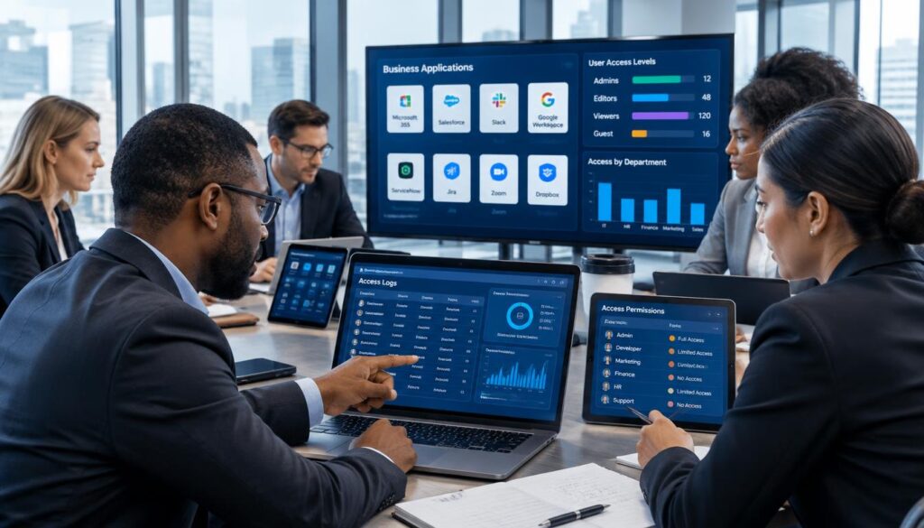 Security teams review employee access to business applications Security teams review employee access to business applications